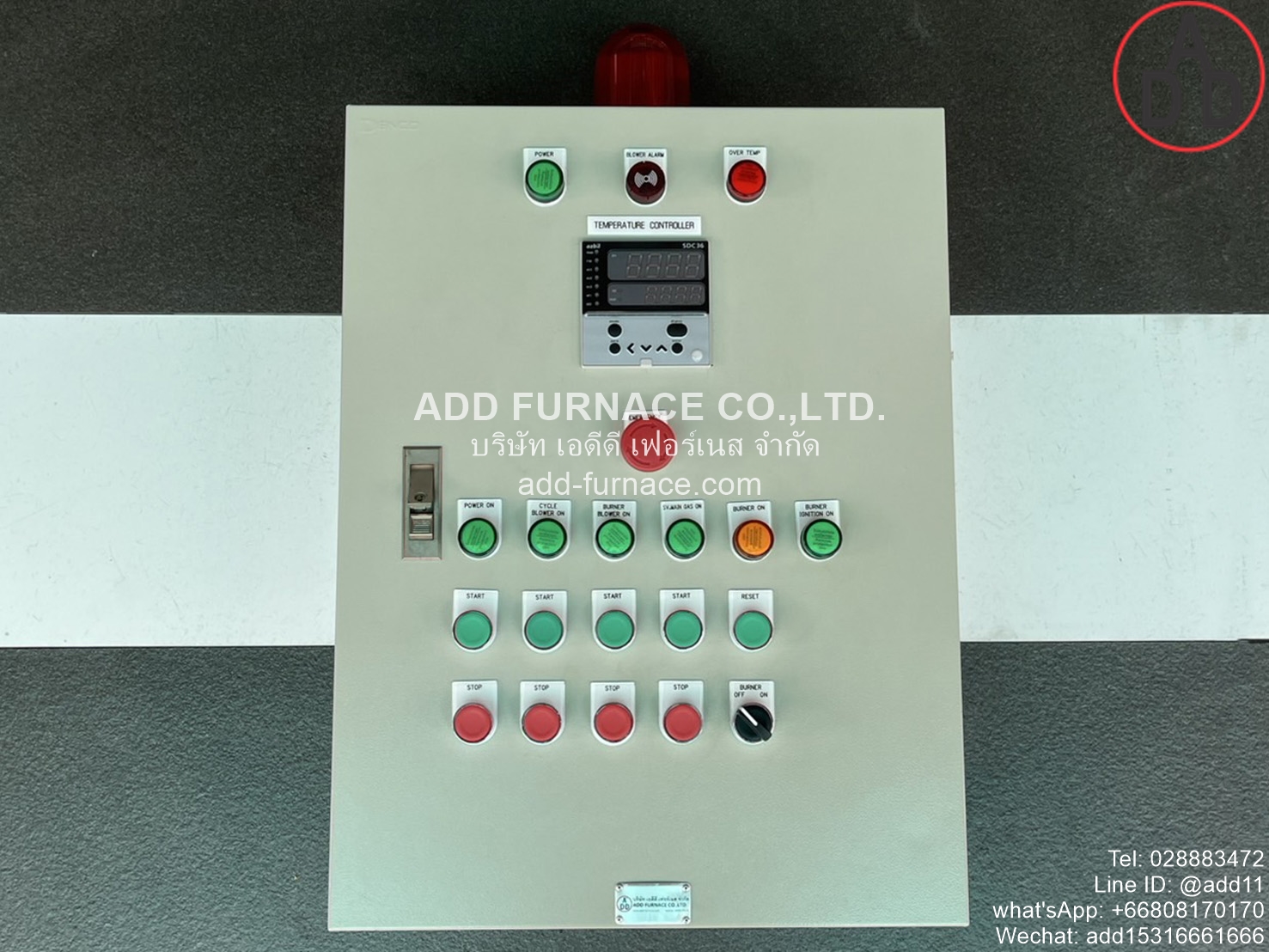 Gas Burner RAH80 Temperature Control Box Separate Out Burner Controller
 (9)